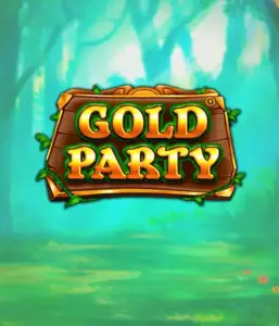 Изображение слота Gold Party от Pragmatic Play, демонстрирующий яркий и веселый мир ирландской тематики с золотыми монетами, веселыми лепреконами и радугой. В центре кадра виден игровой интерфейс с 5 барабанами и 3 рядами, окруженный ирландским пейзажем и горшками золота, создающими атмосферу праздника и волшебства.